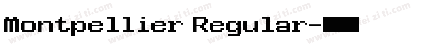 Montpellier Regular字体转换